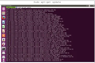 Gambar Perintah sudo apt-get update 