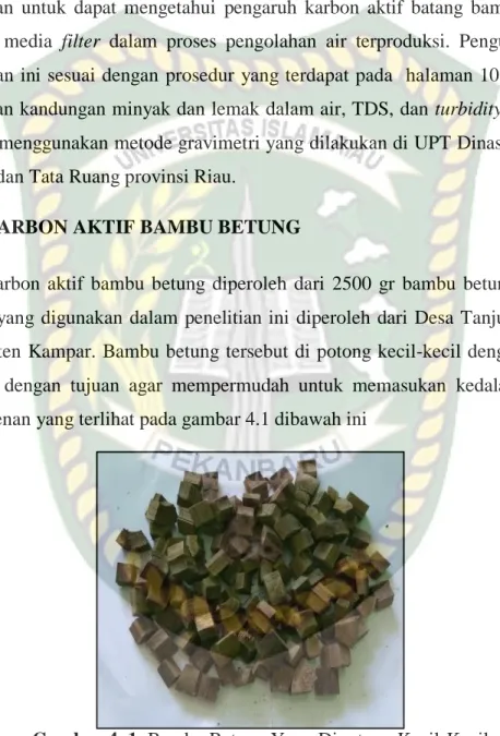Gambar 4. 1. Bambu Betung Yang Dipotong Kecil-Kecil  