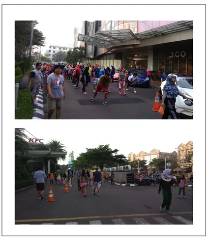 Gambar 3.12. Suasana Olahraga di kawasan Grand Galaxi Park, Bekasi 