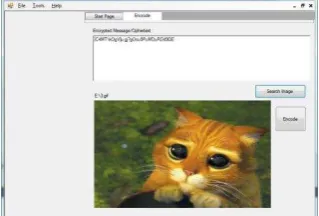 Gambar 11  Tampilan From Encode Setelah Proses Enkripsi    