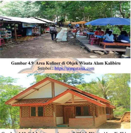 Gambar 4.9  Area Kuliner di Objek Wisata Alam Kalibiru  Sumber : https://tempatasik.com 