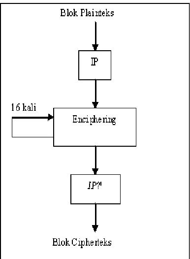 Gambar 2.3. Skema global DES. 