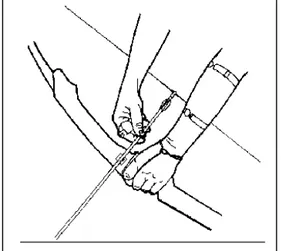 Gambar 2. Memasang Anak Panah  Sumber:  www.archery.metu.edu.tr  