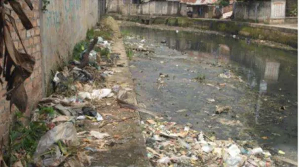 Gambar 2.1 Sampah yang Ada di Sungai  (Kospa, 2019) 