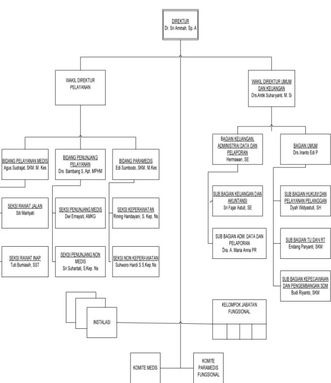 Gambar 2. Bagan Struktur Organisasi RSUD Kota Yogyakarta 