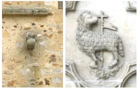 Figure 2. chapter house and recumbent figure of the Queen Berengaria. 