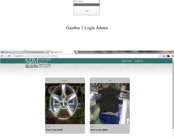 Gambar 2 Login Admin 