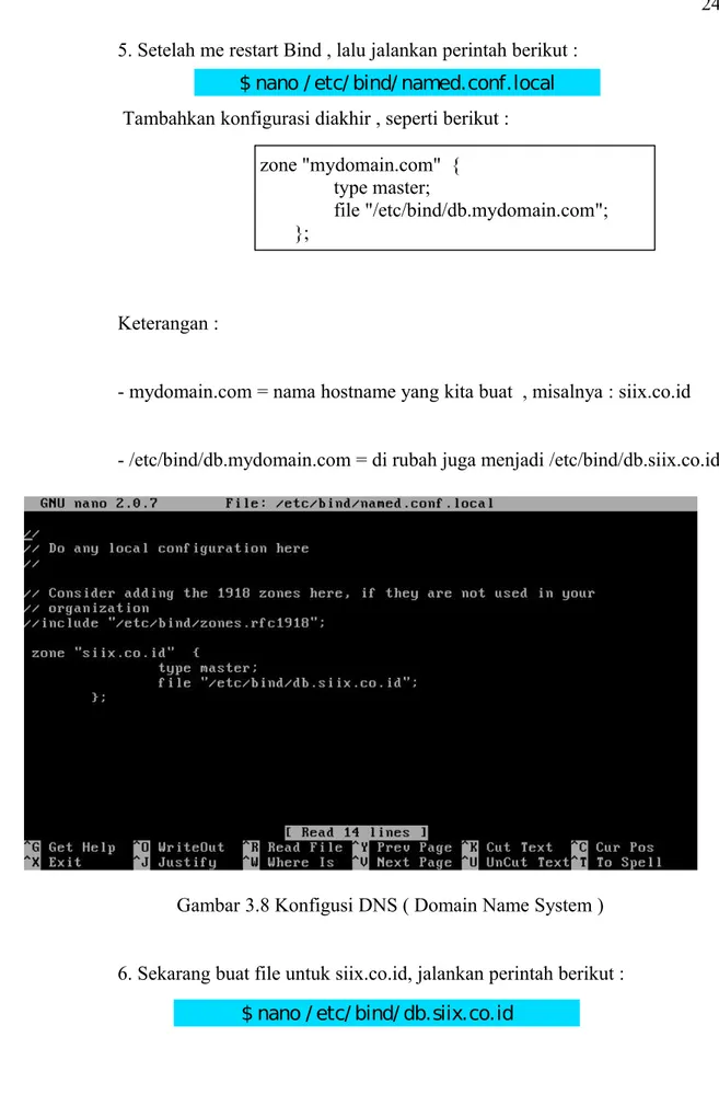 Gambar 3.8 Konfigusi DNS ( Domain Name System )