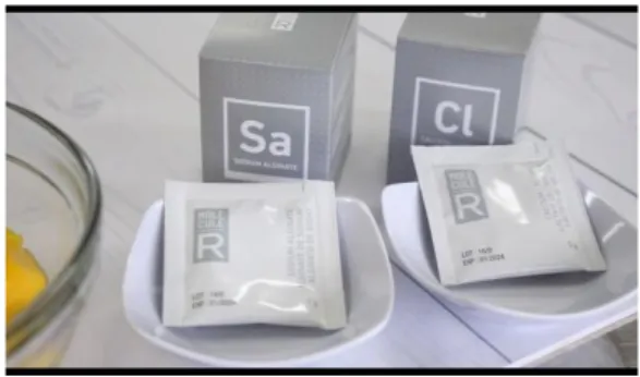 Gambar 2. 11 Sodium Alginat dan Kalsium Laktat 