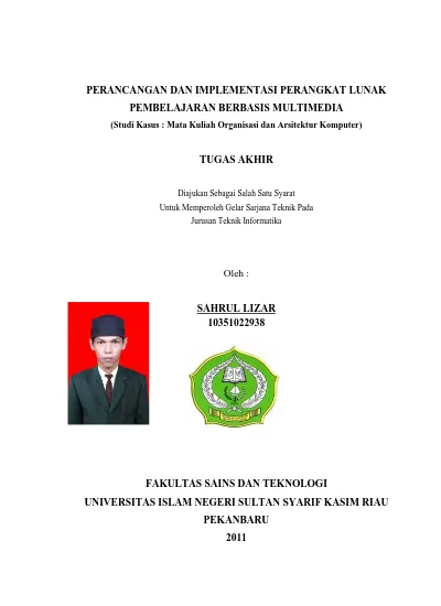 PERANCANGAN DAN IMPLEMENTASI PERANGKAT LUNAKPEMBELAJARAN BERBASIS ...