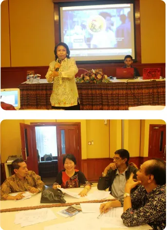 Figure 3 & 4. Workshop Activites of University Partnership Program Between Indonesia and Philippines