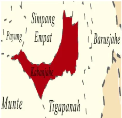 Gambar 4.1 Peta Kecamatan Kabanjahe 