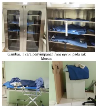 Tabel 1. Spesifikasi lead apron 