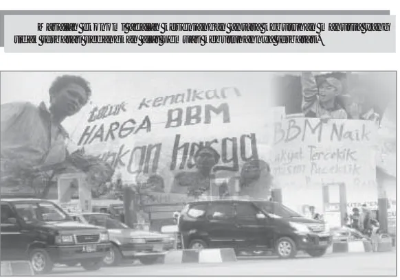 Gambar 1.1 BBM, salah satu masalah ekonomi di Indonesia Sumber: Harian Umum Kompas, 23 Desember 2004