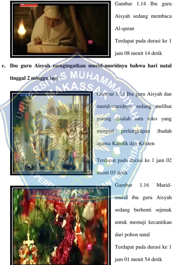 Gambar  1.14  Ibu  guru  Aisyah  sedang  membaca  Al-quran 