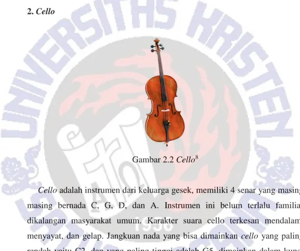 Gambar 2.2 Cello 8