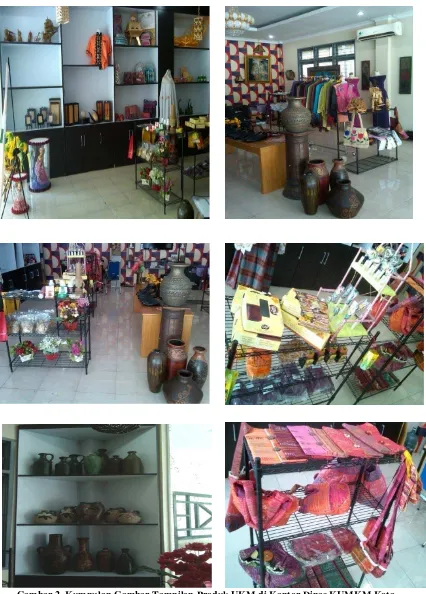 Gambar 2. Kumpulan Gambar Tampilan Produk UKM di Kantor Dinas KUMKM Kota Medan 