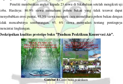 Gambar 7 Praktek Menanam Mangrove 