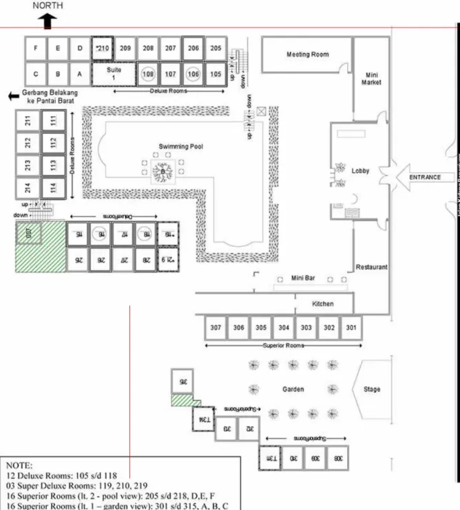 Gambar 2: Layout Hotel Anggrek.