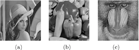 Fig. 3. Three cover images with size 512 � 512: (a) Lena (b) Peppers (c) Baboon.