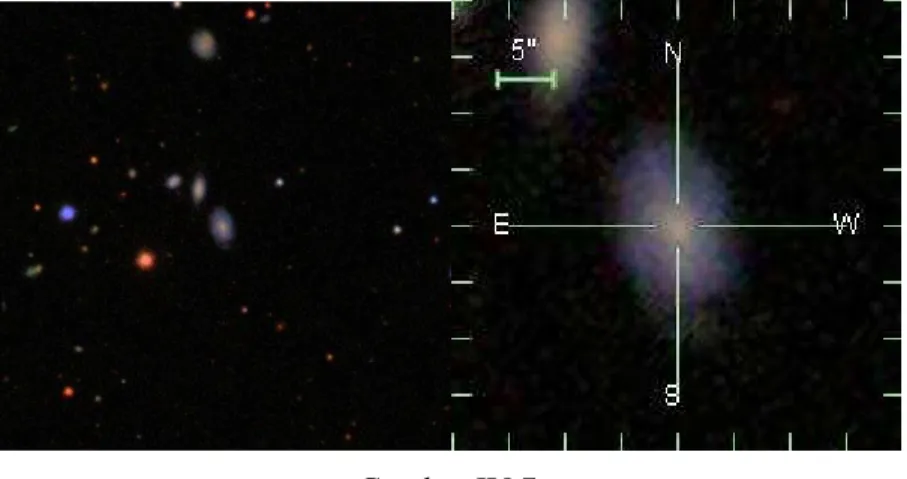 Gambar galaksi SDSS J090721.59+521003.4 dan galaksi SDSS  J090722.74+521020.5 yang merupakan galaksi tetangganya – 