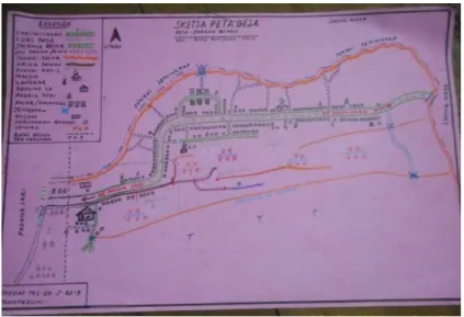Gambar 2.12  Peta Desa Padang Bindu  Sumber : Dokumentasi Peneliti, 2015 