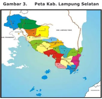 Gambar 3.     Peta Kab. Lampung Selatan