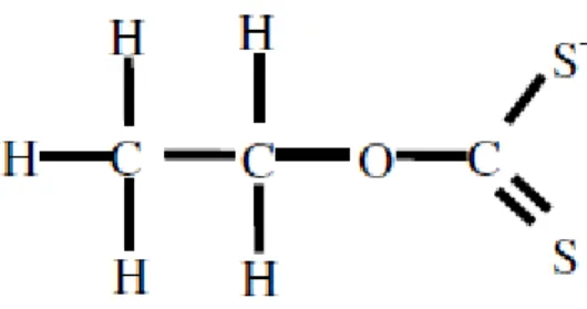 Gambar 5. Struktur dari tipe kolektor xantat (etil xantat)