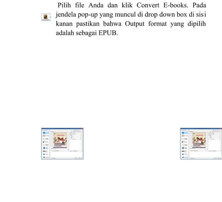 Gambar 8 Jendela Pop-Up untuk menkonversi file PDF ke ePub