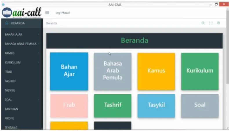 Gambar 4. Menu Beranda (Home)CALLdraft pertama 