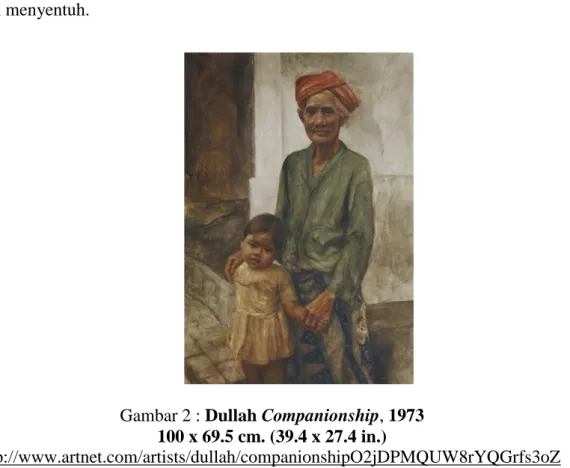 Gambar 2 : Dullah Companionship, 1973  100 x 69.5 cm. (39.4 x 27.4 in.) 