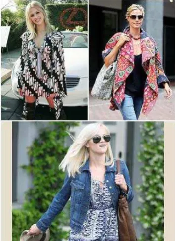 Gambar 4. Selebritis Dunia dengan Batik [9]