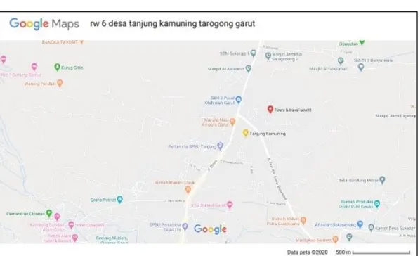 Gambar 2.1. Peta Lokasi RW 06 Desa Tanjungkamuning Garut 