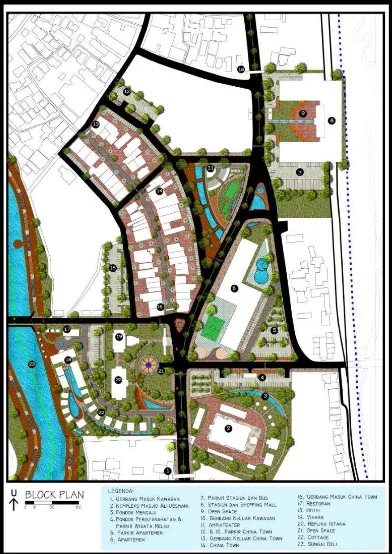 Gambar 1.5: Master Plan Urban Design Guideline Kawasan Kajian 