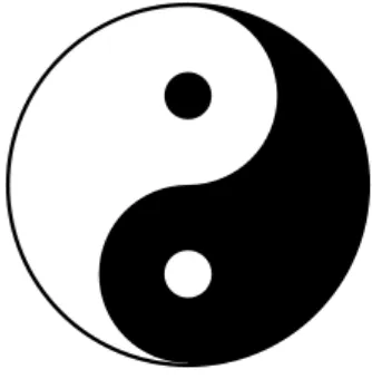 Gambar 1.1: Taiji, symbol Yin dan Yang. 