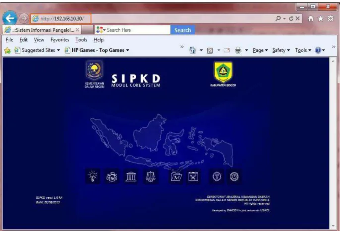 Gambar 12. Menu utama SIPKD  