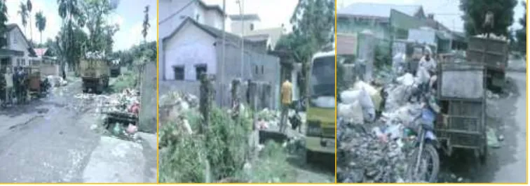 Gambar 8. Kondisi lokasi tempat penampungan sebentara (TPS) sampah Kecamatan Medan Perjuangan