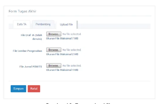 Gambar 16. Form upload file 