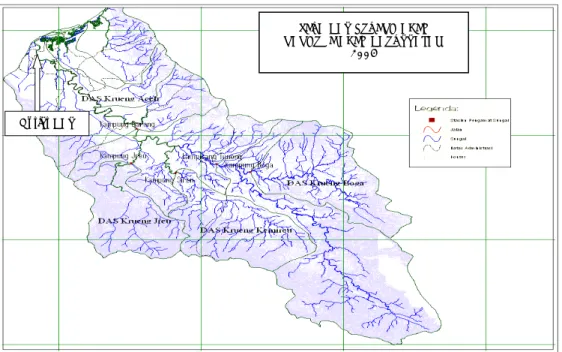 Figure 6.  Characteristic of Krueng Aceh watershed  at outlet point 