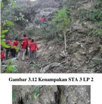 Gambar 3.12 Kenampakan STA 3 LP 2 