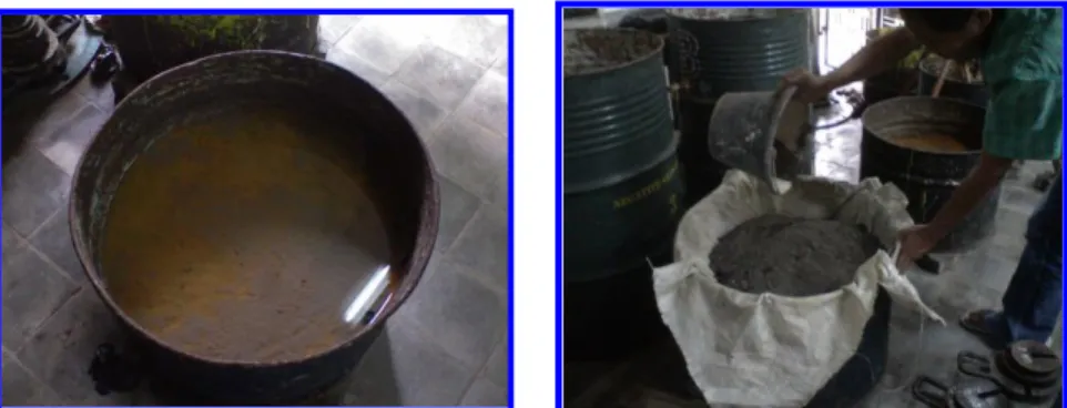 Gambar 3.1 Drum Uji yang Berisi Tanah Lunak. 