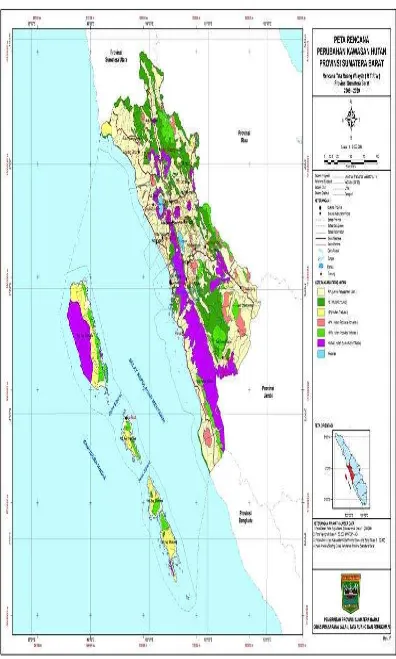 Gambar 2.13. Peta Perubahan Kawasan Hutan Provinsi Sumatera Barat 