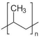 Gambar 2.1   Struktur polipropilena (C3H6)n 