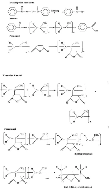 Gambar 2.7 Reaksi PPd – g – MA ( Nasution, 2009) 