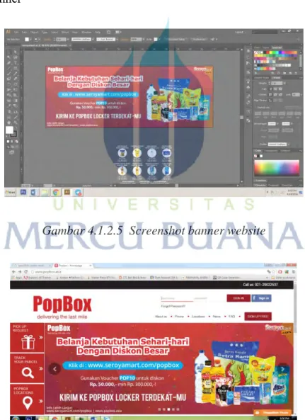 Gambar 4.1.2.5  Screenshot banner website