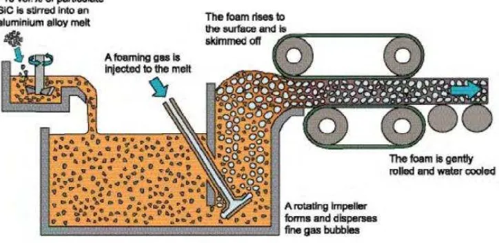 Gambar 2.5 : Skema proses penambahan gas secara langsung 