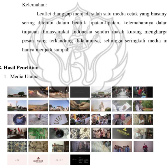 Gambar 1. Screenshot Video Profile Batik “Marenggo Natural Dyes” 
