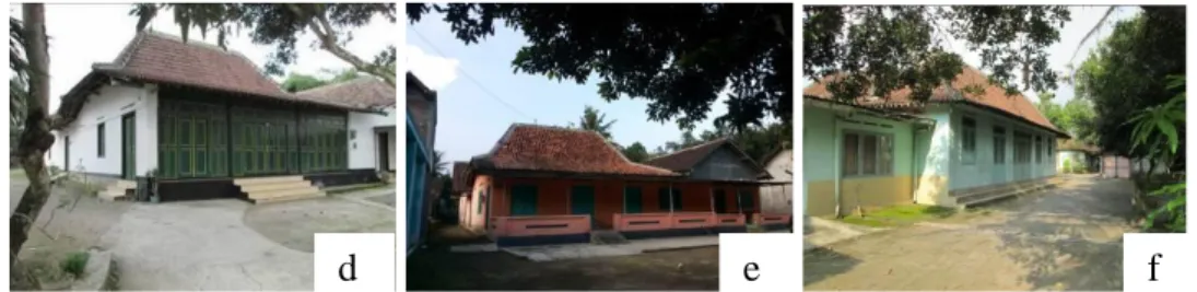 Gambar 5. Kondisi beberapa rumah tradisional di dusun Brayut  