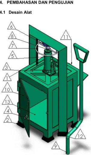 Tabel 4.1  Keterangan Part Number Desain 
