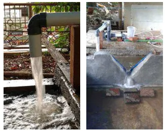 Gambar 3.10 Supply air dari pompa dan kran air 